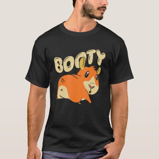 Booty Pig Graphic Guinea Pig Owner Pet Cavy Animal T-shirt (Voorkant)