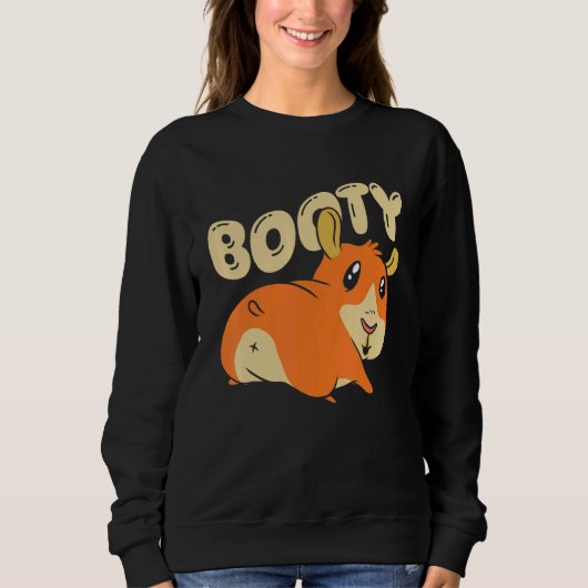Booty Pig Graphic Guinea Pig Owner Pet Cavy Animal Trui (Voorkant)