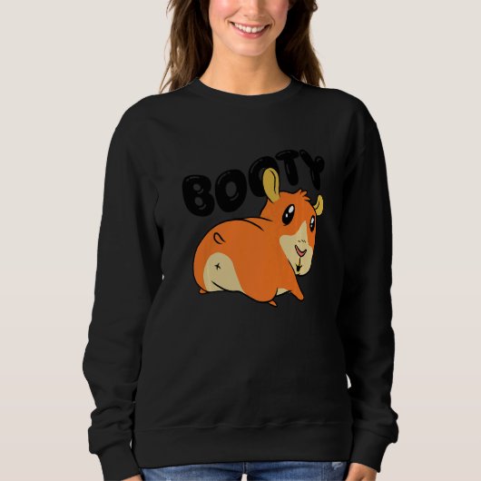 Booty Pig Graphic Guinea Pig Owner Pet Cavy Animal Trui (Voorkant)