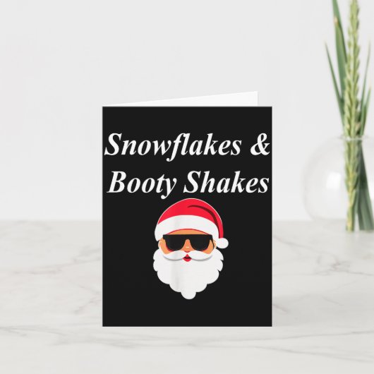 Booty Shake Christmas Funny Naughty Dirty Raunchy  Kaart (Voorkant)