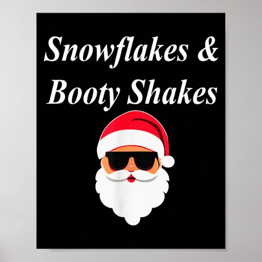 Booty Shake Christmas Funny Naughty Dirty Raunchy  Poster (Voorkant)