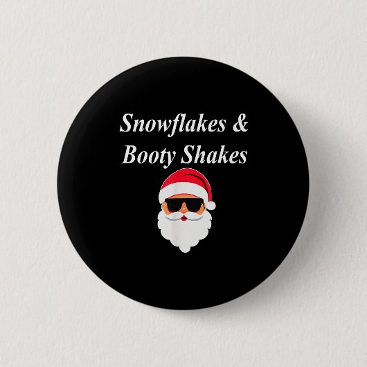 Booty Shake Christmas Funny Naughty Dirty Raunchy  Ronde Button 5,7 Cm (Voorkant)