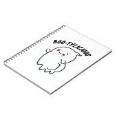 Bootylicious Funny Halloween Dancing Ghost Pun Notitieboek (Linkerzijde)