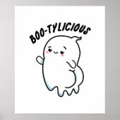 Bootylicious Funny Halloween Dancing Ghost Pun Poster (Voorkant)