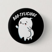 Bootylicious Grappige Ghost Pun Ronde Button 5,7 Cm (Voorkant)