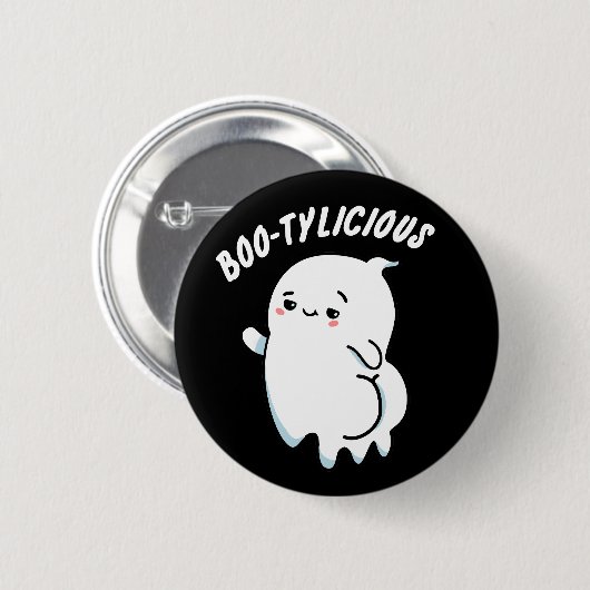 Bootylicious Grappige Ghost Pun Ronde Button 5,7 Cm (Voorkant /achterkant)