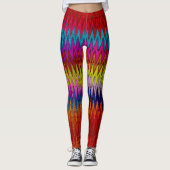 Bootyliscious Liquid Paint Rainbow Stropdas-dye St Leggings (Voorkant)