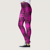 Bootyliscious Vloeibare Roze Posies Rave Leggings (Links)