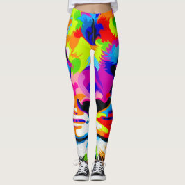 Bootylistische vloeibare regenboogleeuw Dierafdruk Leggings