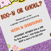 Booy of Ghoul 70s Ghost Halloween Geslacht onthull Kaart