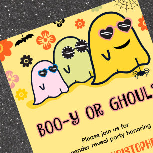 Booy of Ghoul Groovy Geest Halloween Geslacht onth Kaart