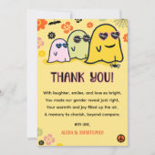 Booy of Ghoul Groovy Ghost Halloween Geslacht onth Bedankkaart (Voorkant)