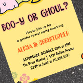 Booy of Ghoul Groovy Ghost Halloween Geslacht onth Kaart