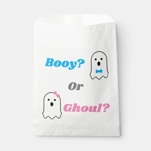 Booy of Ghoul Halloween Ghost Gender onthullen Bedankzakje (Voorkant)