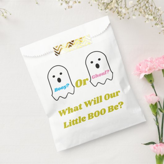 Booy of Ghoul Halloween Ghost Gender onthullen Bedankzakje (Gezegeld)