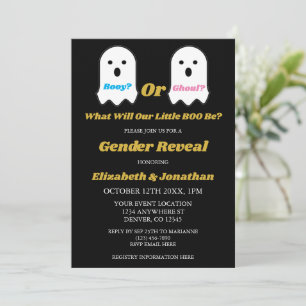 Booy of Ghoul Halloween Ghost Gender onthullen Kaart