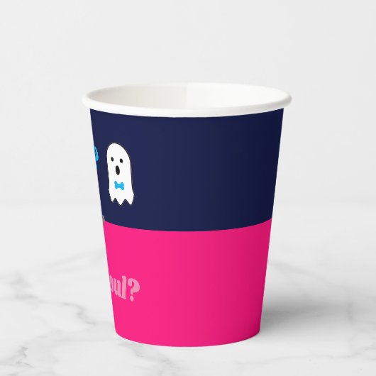 Booy of Ghoul Halloween Ghost Gender onthullen Papieren Bekers (Links)
