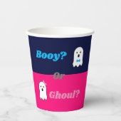 Booy of Ghoul Halloween Ghost Gender onthullen Papieren Bekers (Voorkant)