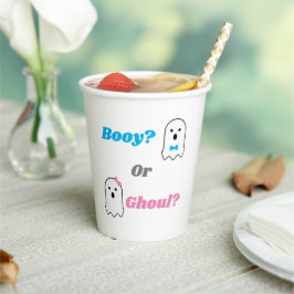 Booy of Ghoul Halloween Ghost Gender onthullen Papieren Bekers