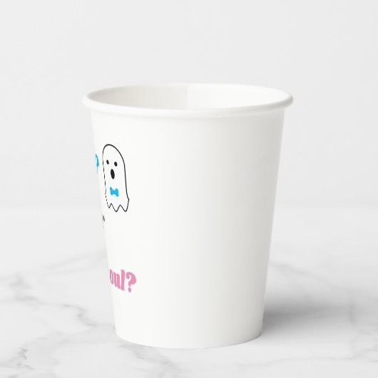Booy of Ghoul Halloween Ghost Gender onthullen Papieren Bekers (Links)
