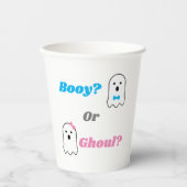 Booy of Ghoul Halloween Ghost Gender onthullen Papieren Bekers (Voorkant)