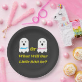 Booy of Ghoul Halloween Ghost Gender onthullen Papieren Bordje (Feest)