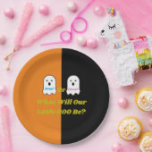 Booy of Ghoul Halloween Ghost Gender onthullen Papieren Bordje (Feest)