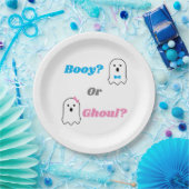 Booy of Ghoul Halloween Ghost Gender onthullen Papieren Bordje (Feest)