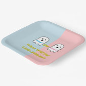 Booy of Ghoul Halloween Ghost Gender onthullen Papieren Bordje (Gebogen)