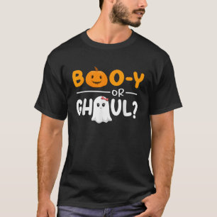Booy or Ghoul Gender onthullen Halloween Baby show T-shirt