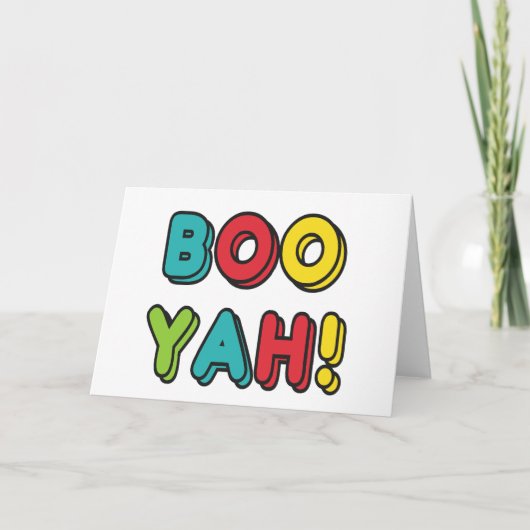 Booyah! Feestdagen Kaart (Voorkant)