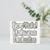 BooYah Hakuna Matata DesignerPostcard Briefkaart (Staand voorkant)