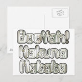 BooYah Hakuna Matata DesignerPostcard Briefkaart (Voorkant / Achterkant)