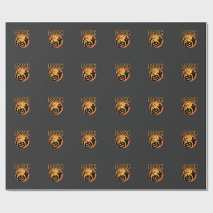 Booyah Halloween Geest Pompoen Ontwerp Cadeaupapier