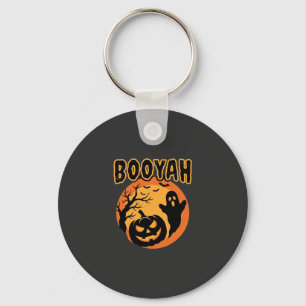 Booyah Halloween Geest Pompoen Ontwerp Sleutelhanger