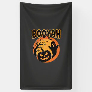 Booyah Halloween Geest Pompoen Ontwerp Spandoek