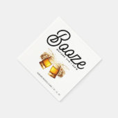 Booze Before I Do's vrijgezellenfeest Servet (Hoek)