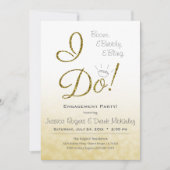 Booze, bubbels & bling, IK DOE Gold Engagement Par Kaart (Voorkant)