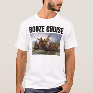 Booze Cruise 4 juli George Washington T-shirt