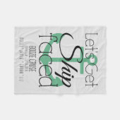 Booze Cruise, Bachelorette Weekend, gepersonalisee Fleece Deken (Voorkant (Horizontaal))