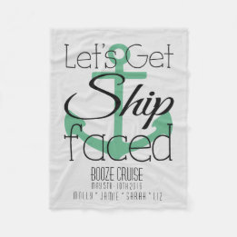 Booze Cruise, Bachelorette Weekend, gepersonalisee Fleece Deken