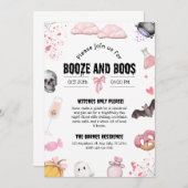 Booze en Boos Party Kaart (Voorkant / Achterkant)