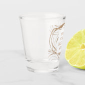 Booze eten en slechte danspasjes shot glas (Links)