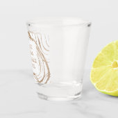 Booze eten en slechte danspasjes shot glas (Rechts)