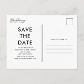 Booze, eten, slechte dansbewegingen foto's opslaan aankondigingskaart (Achterkant)