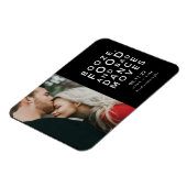 Booze, eten, slechte dansbewegingen foto's opslaan magneet (Linkerzijde)