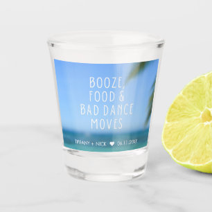 Booze Food Bad Dance Beach Trouwgunst Shot Glas