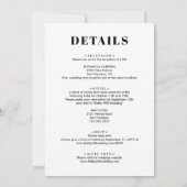 Booze Food Bad Dance Moves All in One Wedding Kaart (Achterkant)