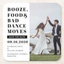 Booze Food Bad Dance Moves Bewaar de datumfoto