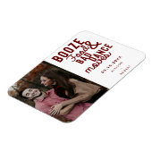 Booze Food & Bad Dance Moves Funny Date Foto Magneet (Linkerzijde)